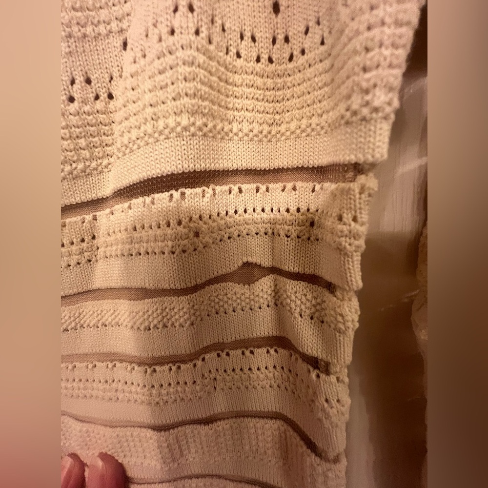 Bailey 44 D’Arcy off the shoulder sweater dress in vanilla, size small - Picture 10 of 12